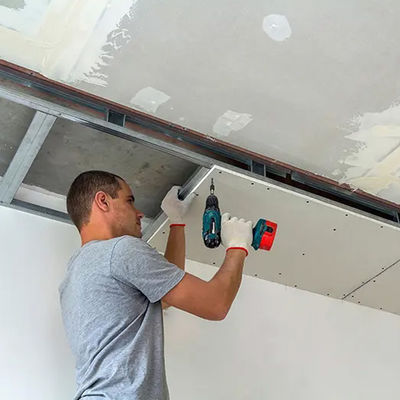 ভালো দাম 12.5 মিমি রিইনফোর্সড জিপসাম বোর্ড, 2440 X 1220 প্লাস্টারবোর্ড সিলিংয়ের জন্য অনলাইন